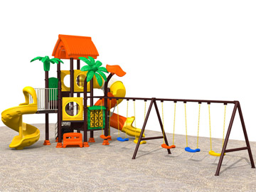 outdoor playground with swing 
